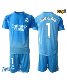 Real Madrid Thibaut Courtois #1 Portarii Echipament de Fotbal Replică 2025-26 Copii Acasa (+ Șorturi)